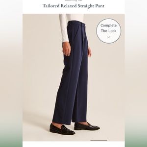 Abercrombie tailored relaxed straight pant/touser
